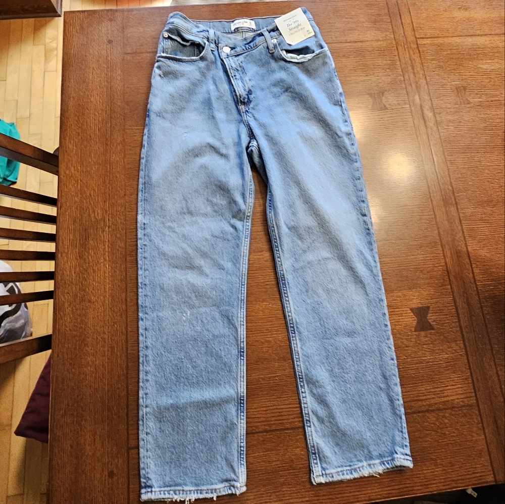 Abercrombie & Fitch The '90s Strsight Ultra High Rise 10XS